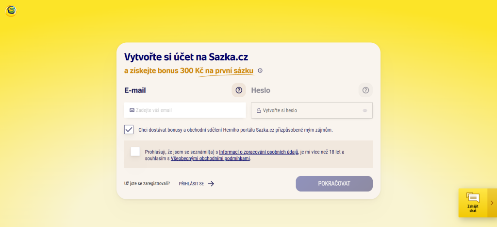 Registrace do Sportky 3
